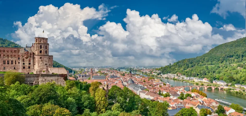 Die Stadt Heidelberg von oben